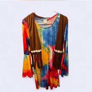 Womens 70s Hippie Halloween costume